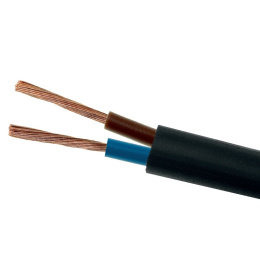 Przewód kabel warsztatowy okrągły miedziany linka 2X1 GUMA (OW) 300/500V