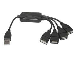 HUB USB 2.0 4 porty czarny LEXTON