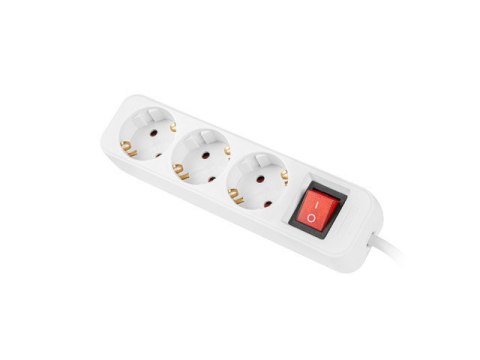 LISTWA PRZEDŁUŻACZ LANBERG 1.5M 3X 230V SCHUKO Z WYŁĄCZNIKIEM KABEL WYKONANY Z PEŁNEJ MIEDZI BIAŁA LISTWA PRZEDŁUŻACZ LANBERG 1.5M 3X 230V SCHUKO Z WYŁĄCZNIKIEM KABEL WYKONANY Z PEŁNEJ MIEDZI BIAŁA