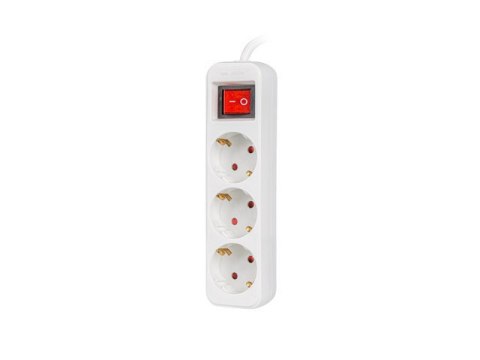 LISTWA PRZEDŁUŻACZ LANBERG 1.5M 3X 230V SCHUKO Z WYŁĄCZNIKIEM KABEL WYKONANY Z PEŁNEJ MIEDZI BIAŁA LISTWA PRZEDŁUŻACZ LANBERG 1.5M 3X 230V SCHUKO Z WYŁĄCZNIKIEM KABEL WYKONANY Z PEŁNEJ MIEDZI BIAŁA