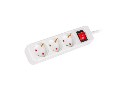 LISTWA PRZEDŁUŻACZ LANBERG 1.5M 3X 230V SCHUKO Z WYŁĄCZNIKIEM KABEL WYKONANY Z PEŁNEJ MIEDZI BIAŁA LISTWA PRZEDŁUŻACZ LANBERG 1.5M 3X 230V SCHUKO Z WYŁĄCZNIKIEM KABEL WYKONANY Z PEŁNEJ MIEDZI BIAŁA