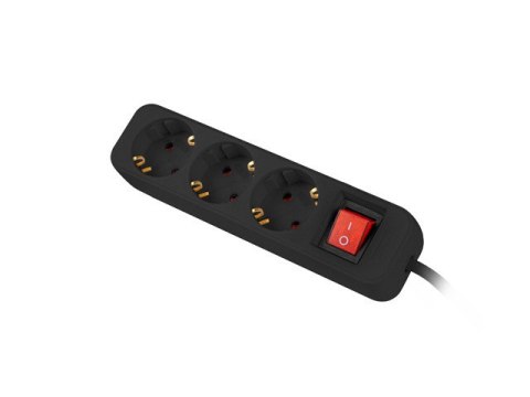LISTWA PRZEDŁUŻACZ LANBERG 1.5M 3X 230V SCHUKO Z WYŁĄCZNIKIEM KABEL WYKONANY Z PEŁNEJ MIEDZI CZARNA LISTWA PRZEDŁUŻACZ LANBERG 1.5M 3X 230V SCHUKO Z WYŁĄCZNIKIEM KABEL WYKONANY Z PEŁNEJ MIEDZI CZARNA