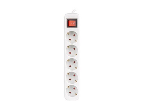 LISTWA PRZEDŁUŻACZ LANBERG 3M 5X 230V SCHUKO Z WYŁĄCZNIKIEM KABEL WYKONANY Z PEŁNEJ MIEDZI BIAŁA LISTWA PRZEDŁUŻACZ LANBERG 3M 5X 230V SCHUKO Z WYŁĄCZNIKIEM KABEL WYKONANY Z PEŁNEJ MIEDZI BIAŁA