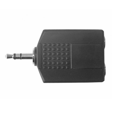 Przejście, rozgałęźnik wtyk Jack 3.5mm - 2 x gniazdo Jack 6.3mm Przejście, rozgałęźnik wtyk Jack 3.5mm - 2 x gniazdo Jack 6.3mm
