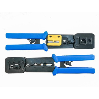 Lanberg zaciskarka do wtyków przelotowych RJ45, RJ12, RJ11