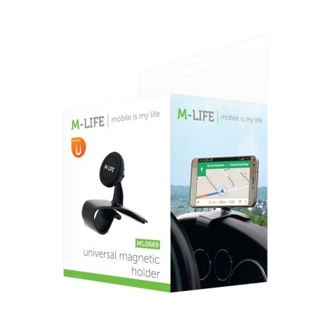 M-LIFE ML0699 uniwersalny samochodowy uchwyt magnetyczny mocowany do deski, telefonu M-LIFE ML0699 uniwersalny samochodowy uchwyt magnetyczny mocowany do deski, telefonu