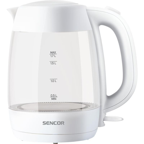 Sencor SWK7300WH czajnik szklany, 1,7L, 2200W, biały