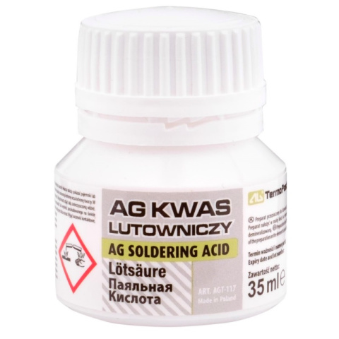 AG TermoPasty kwas lutowniczy do lutowania 35ml AG TermoPasty kwas lutowniczy do lutowania 35ml