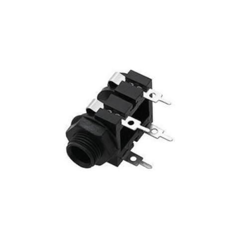 Gniazdo Jack 6.3mm mono do druku, plastikowe Gniazdo Jack 6.3mm mono do druku, plastikowe