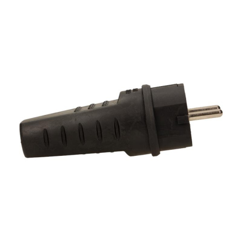 Orno wtyczka gumowa prosta IP44, 16A, czarna Orno wtyczka gumowa prosta IP44, 16A, czarna