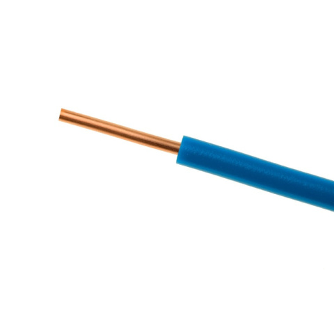 Przewód kabel drut miedziany okrągły 1x2,5 (DY) 450/750V niebieski Przewód kabel drut miedziany okrągły 1x2,5 (DY) 450/750V niebieski