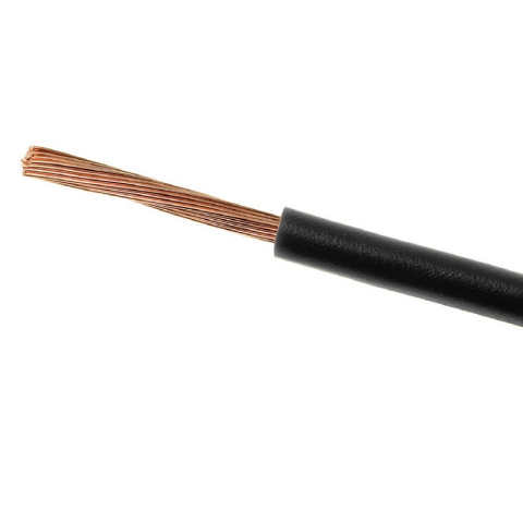 Przewód kabel linka miedziany okrągły 1x0,5 (LgY) 300/500V czarny Przewód kabel linka miedziany okrągły 1x0,5 (LgY) 300/500V czarny