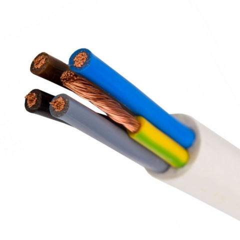 Przewód kabel linka miedziany okrągły 5x1,5 (OWY) 300/500V żo Przewód kabel linka miedziany okrągły 5x1,5 (OWY) 300/500V żo