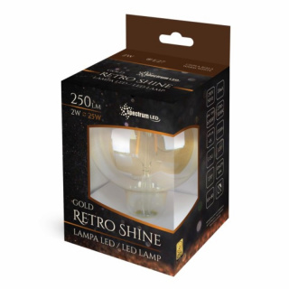 Żarówka LED 2W 250LM E27 GLOB ciepło biała RetroShine Spectrum