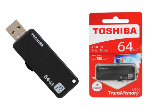 Toshiba pendrive USB 3.0, 64GB, U365, czarny Toshiba pendrive USB 3.0, 64GB, U365, czarny