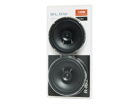 Blow R-165 głośniki samochodowe 165mm 4 Ohm 120W dwudrożny 2 sztuki Blow R-165 głośniki samochodowe 165mm 4 Ohm 120W dwudrożny 2 sztuki