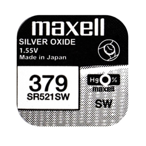 Maxell Bateria 379 SR521SW SR0 1.55V Maxell Bateria 379 SR521SW SR0 1.55V