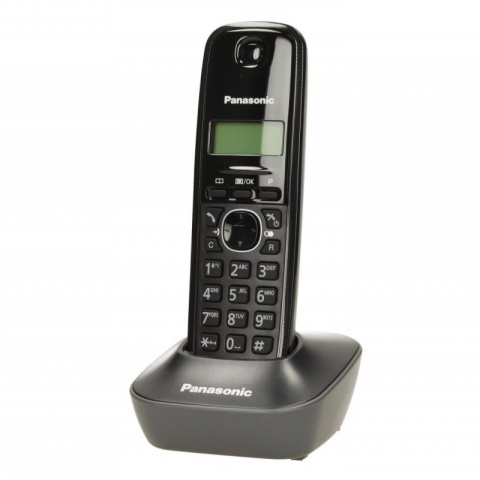 Panasonic KX-TG1611 Dect/Black, cyfrowy telefon bezprzewodowy