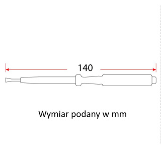 Próbnik, wskaźnik napięcia 230V, 140mm