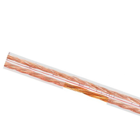 Przewód kabel głośnikowy 2x2,5 CCA OFC przezroczysty Przewód kabel głośnikowy 2x2,5 CCA OFC przezroczysty