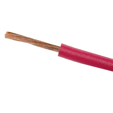 Przewód kabel linka miedziany okrągły 1x1 (LgY) 300/500V czerwony Przewód kabel linka miedziany okrągły 1x1 (LgY) 300/500V czerwony