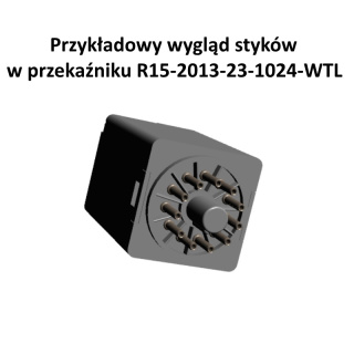 Relpol R15-2013-23-1024-WTL Przekaźnik R15 3P 24V DC 120V/250V AC 10A