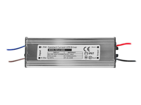 Zasilacz do naświetlaczy LED Driver 30-40W 1200mA 21-36V