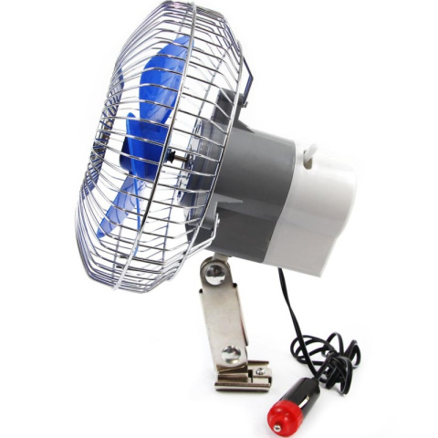 Amio wentylator, wiatrak samochodowy na klips FAN pod zapalniczkę 12V, 20cm Amio wentylator, wiatrak samochodowy na klips FAN pod zapalniczkę 12V, 20cm