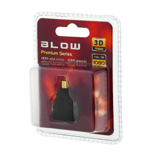 Blow przejściówka HDMI, adapter wtyk micro HDMI - gniazdo HDMI