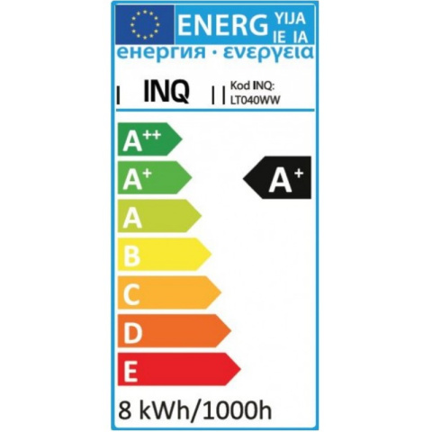 INQ żarówka lampa LED 8W G9 2700K 710LM ciepło biała