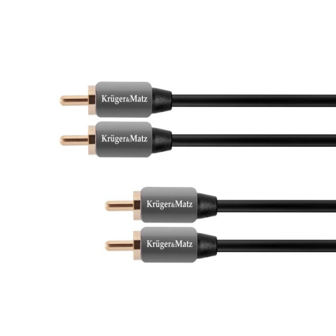 PRZEWÓD KABEL 2XRCA - 2X RCA CINCH PREMIUM 1,8M