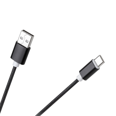 M-LIFE przewód USB 2.0, kabel wtyk USB typ A - wtyk USB typ C 1m oplot materiałowy M-LIFE przewód USB 2.0, kabel wtyk USB typ A - wtyk USB typ C 1m oplot materiałowy