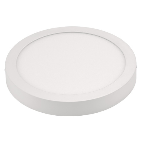 Plafon led natynkowy okrągły, IP22, 12 W, 720 lm, aluminiowy, biały Plafon led natynkowy okrągły, IP22, 12 W, 720 lm, aluminiowy, biały