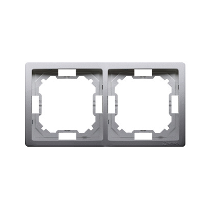 Simon Basic Standard ramka 2-krotna inox-metalizowana BMR2/21 Simon Basic Standard ramka 2-krotna inox-metalizowana BMR2/21