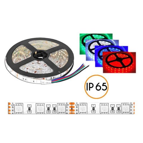 Taśma LED RGB, 60 LED, 14,4W, 720LM /M, SMD5050, IP65