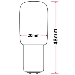 Żarówka do maszyny do szycia, tradycyjna, wysokotemperaturowa, B15D, 15W, 230V