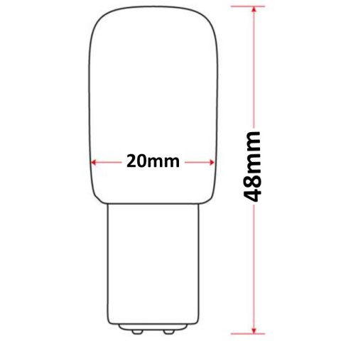 Żarówka do maszyny do szycia tradycyjna wysokotemperaturowa B15D 15W 230V