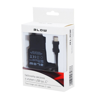 Blow ładowarka sieciowa USB typ C, travel charge 2,1A