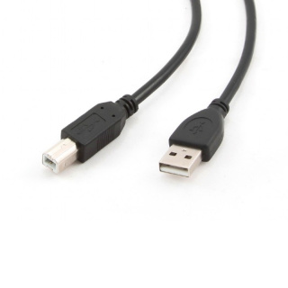 Cablexpert przewód USB 2.0, kabel USB wtyk typ A - wtyk USB typ B do drukarki czarny 3M