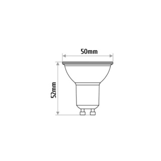 INQ żarówka lampa LED 3W GU10 3000K 200LM MR16 ciepło biała