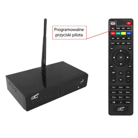LTC Tuner, dekoder telewizji naziemnej DVB-T/T2 HDT03 WIFI 1080P HDMI SCART LTC Tuner, dekoder telewizji naziemnej DVB-T/T2 HDT03 WIFI 1080P HDMI SCART