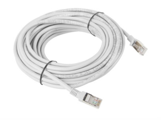 Lanberg Przewód internetow, szary patchcord 10M RJ45 kat. 5E