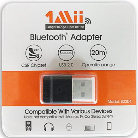 1Mii B04 adapter bluetooth 4.0 do komputera, słuchawek, zasięg do 20M 1Mii B04 adapter bluetooth 4.0 do komputera, słuchawek, zasięg do 20M