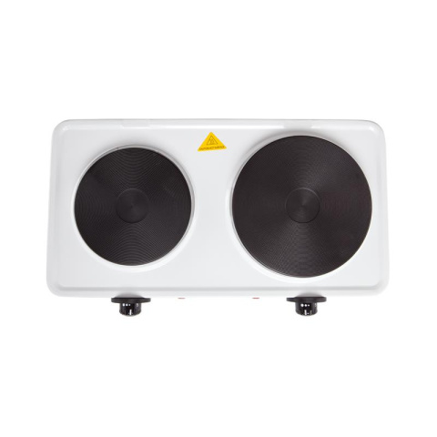 Adler AD6504 kuchenka elektryczna dwupalnikowa 2500W biała