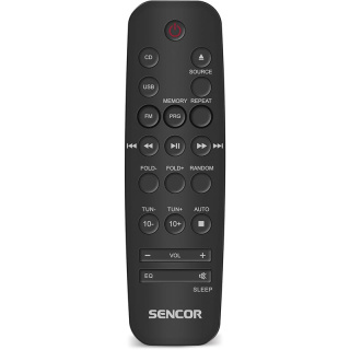 Sencor SMC4120B mikrowieża, BT, FM, USB, 2x6W, czarna