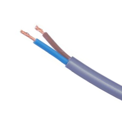 Kabel linka miedziany płaski 2x0,75 OMYp 300/300V srebrny Kabel linka miedziany płaski 2x0,75 OMYp 300/300V srebrny