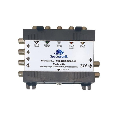 Spacetronik MS-0506PLP-3 multiswitch końcowy 5 wejść 6 wyjść Spacetronik MS-0506PLP-3 multiswitch końcowy 5 wejść 6 wyjść
