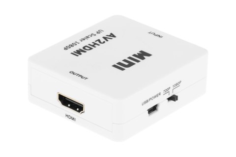 Konwerter sygnału gniazdo AV - CHINCH CVBS + AUDIO - gniazdo HDMI Konwerter sygnału gniazdo AV - CHINCH CVBS + AUDIO - gniazdo HDMI