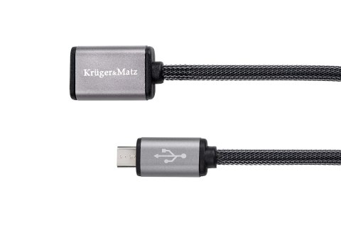 Kabel USB - micro USB gniazdo-wtyk 1.0m Kruger&Matz Kabel USB - micro USB gniazdo-wtyk 1.0m Kruger&Matz