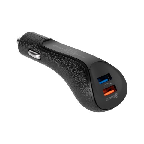 Ładowarka samochodowa 2xUSB 5100mA 15W z funkcją QC Quick Charge 3.0 REBEL Ładowarka samochodowa 2xUSB 5100mA 15W z funkcją QC Quick Charge 3.0 REBEL